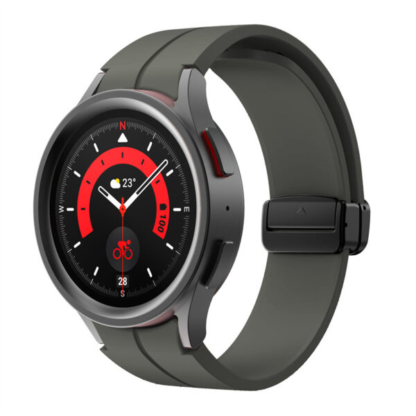 Samsung Samsung Watch Serie Uhrenarmband Silikon Einfarbig Mode Galaxy Watch 5 Pro(45MM) – Bild 6
