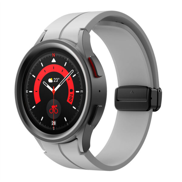 Samsung Samsung Watch Serie Uhrenarmband Silikon Einfarbig Mode Galaxy Watch 5 Pro(45MM) – Bild 7