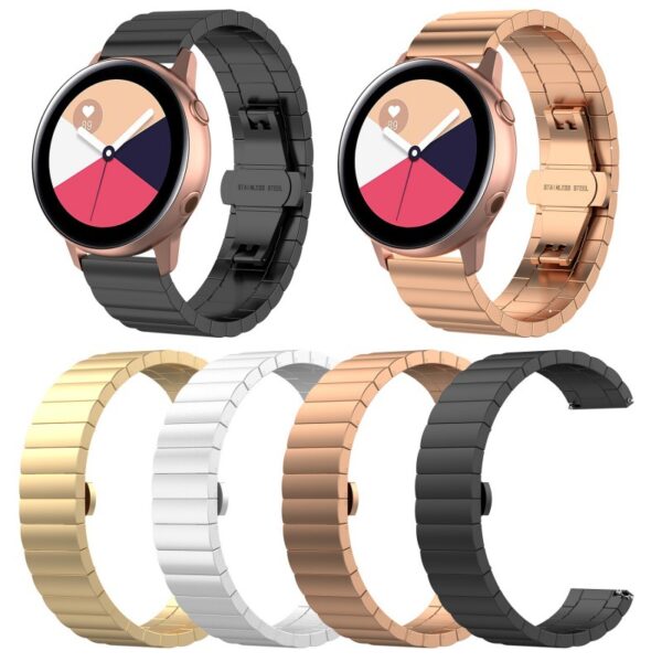 Samsung Samsung Watch Serie Galaxy Watch Active 2 (40mm) Mode Metall Uhrenarmband Einfarbig – Bild 2