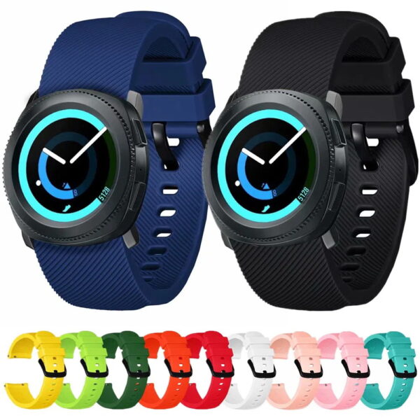 Samsung Samsung Watch Serie Uhrenarmband Silikon Samsung Gear Sport Einfarbig Mode – Bild 2