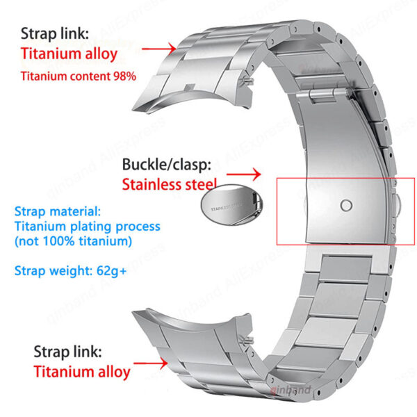 Samsung Samsung Watch Serie Titanlegierung Galaxy Watch 6 (40mm) Mode Einfarbig Uhrenarmband – Bild 6