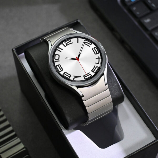 Samsung Samsung Watch Serie Metall Uhrenarmband Mode Galaxy Watch6 Classic 43MM Einfarbig – Bild 3