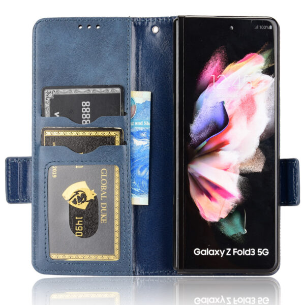 Samsung Galaxy Z Serie Leder Handyhülle Muster Galaxy Z Fold4 Mode – Bild 3