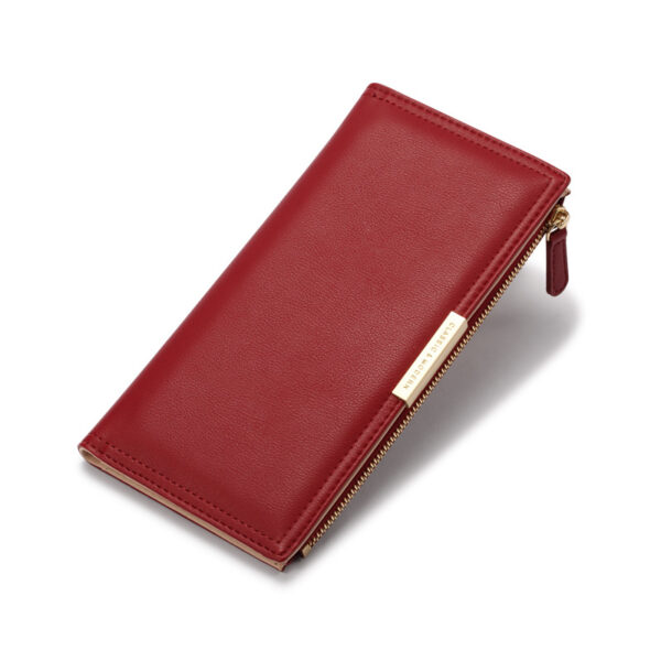 Geldbörsen Und Taschen Mode Einfarbig PU Geldbörse Universal – Bild 2
