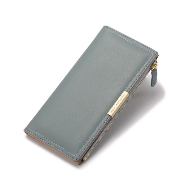 Geldbörsen Und Taschen Mode Einfarbig PU Geldbörse Universal – Bild 4